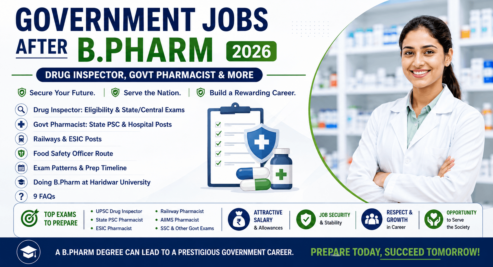 Government Jobs After B.Pharm: Drug Inspector, Govt Pharmacist & More (2026)