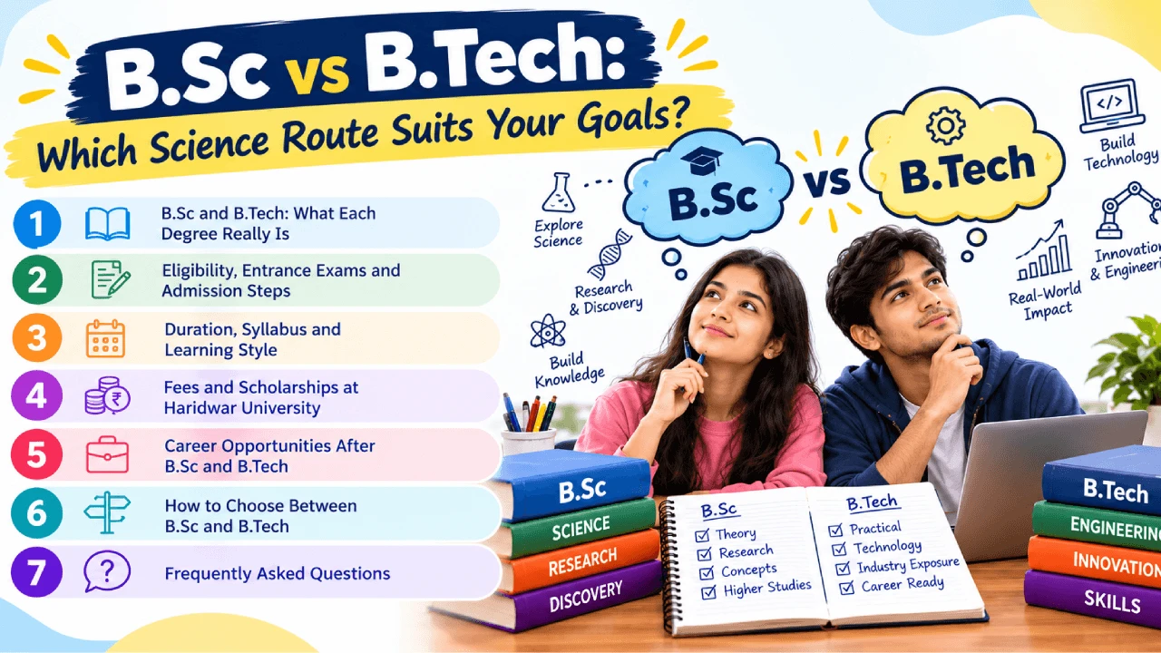 B.Sc vs B.Tech: Which Science Route Suits Your Goals?
