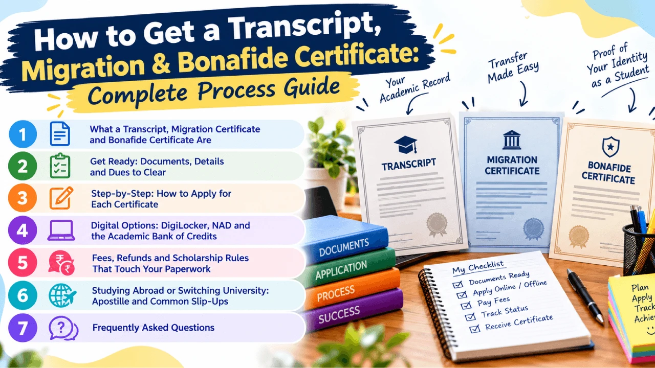 How to Get a Transcript, Migration & Bonafide Certificate: Complete Process Guide