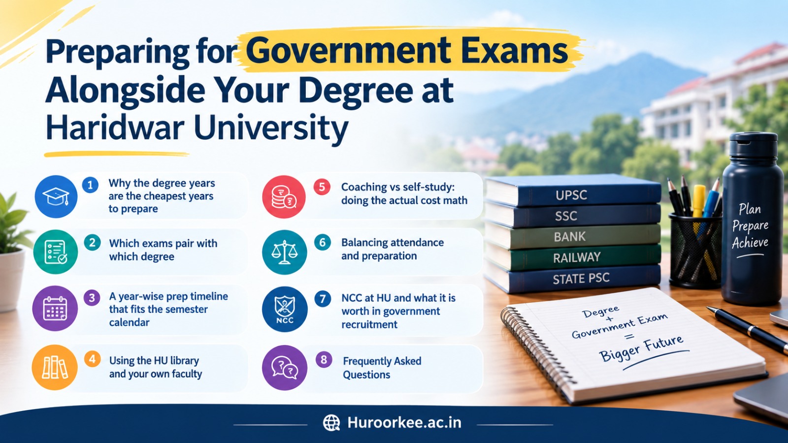 Preparing for Government Exams Alongside Your Degree at Haridwar University