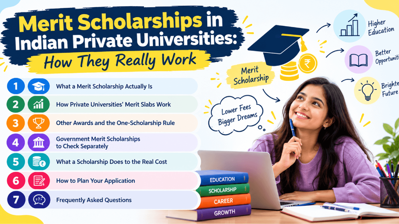 Merit Scholarships in Indian Private Universities: How They Really Work
