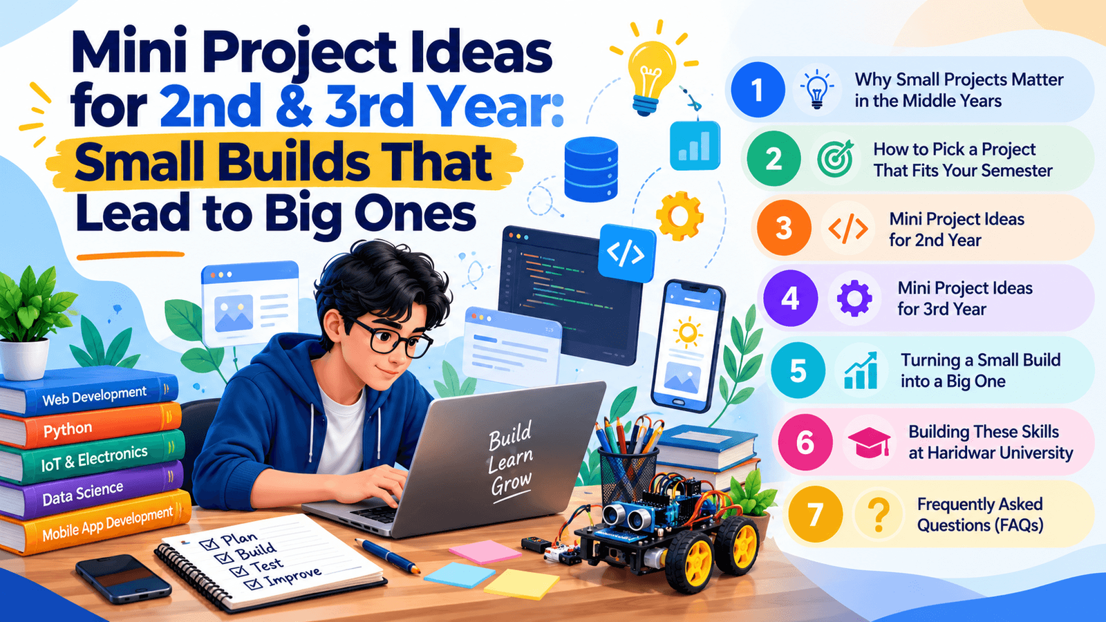 Mini Project Ideas for 2nd & 3rd Year: Small Builds That Lead to Big Ones