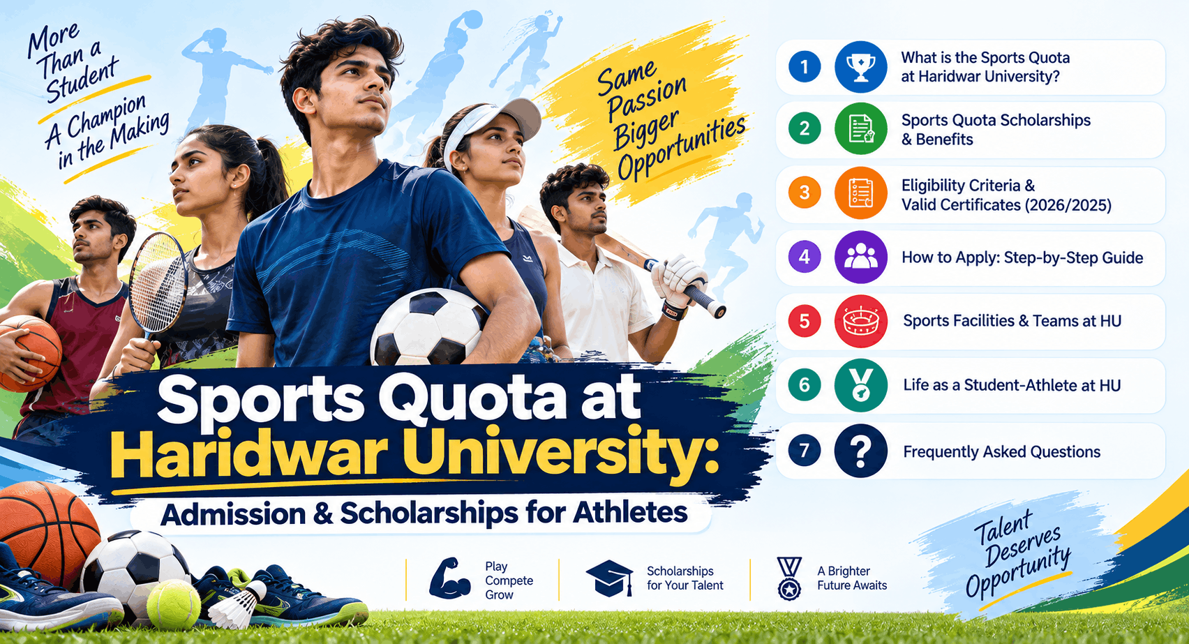 Sports Quota at Haridwar University: Admission & Scholarships for Athletes