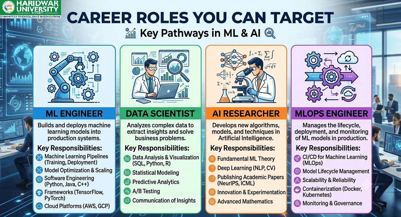 B.Tech AI & ML at Haridwar University: Career Roles