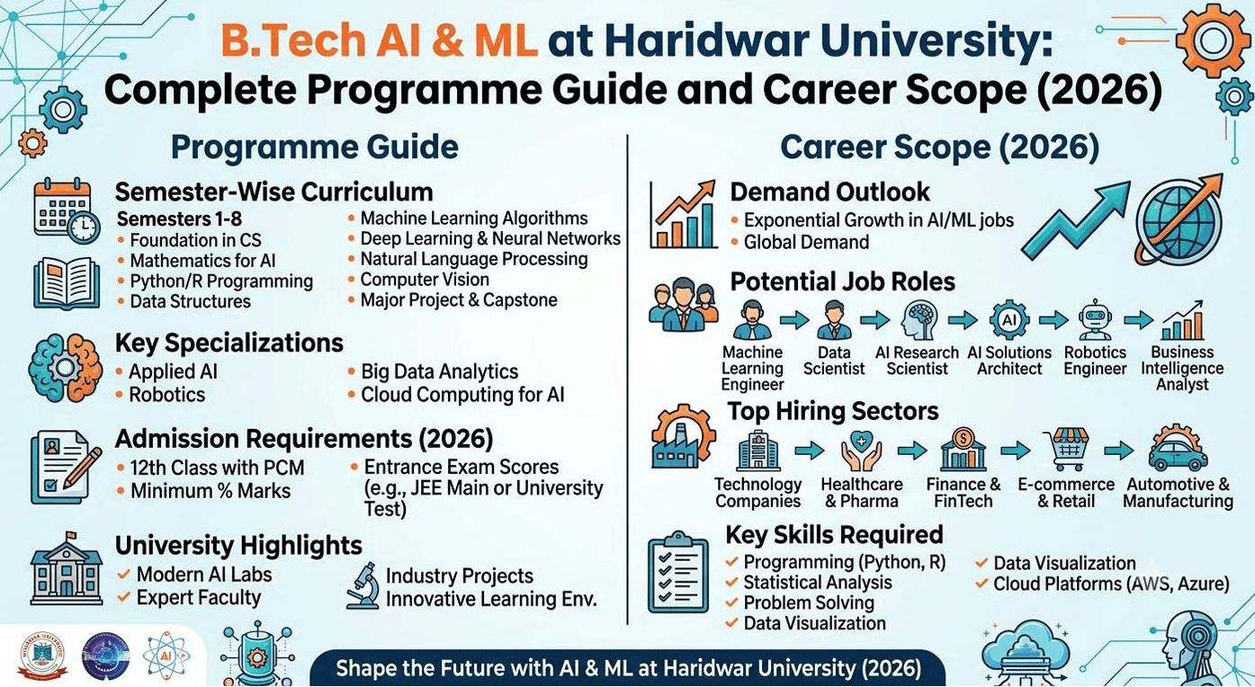 B.Tech AI & ML at Haridwar University: complete Programme